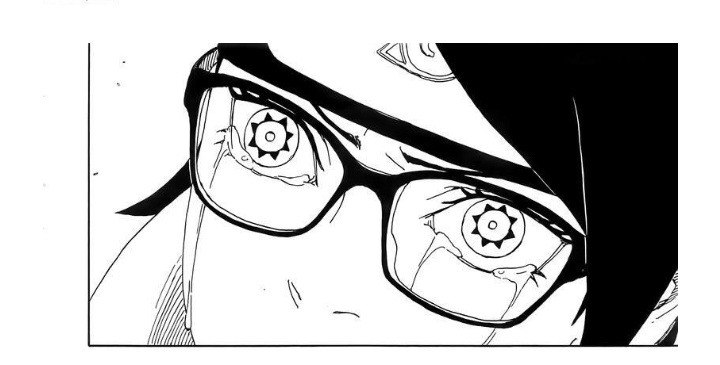 Saradapeanut's tweet photo. 🔩🥗(Thread) :-The moments where Sarada made the timeline change and save Boruto and vice versa 
(This is for people who still didn't understand how sarada changed boruto's fate ) 💛❤

#BORUTO #BoruSara #Sarada #SaradaUchiha #BorutoTwoBlueVortexCh13 #NARUTO #borutospoilers https://t.co/jX9CBcG1Ag