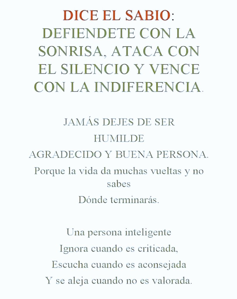 Dice el sabio..