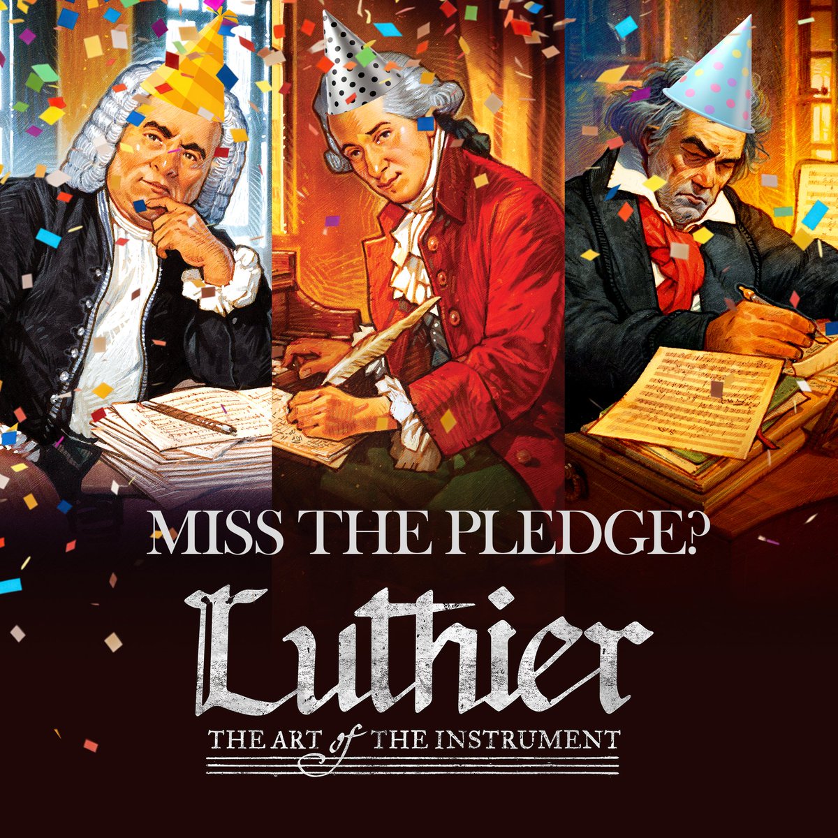🎶 Late to the Luthier Party? 🎶 No worries! You can still grab your copy through our late pledge option. Join us and experience the magic of #Luthier! 🎻✨ luthier.backerkit.com/survey_stores ✨ #LuthierGame #BoardGames #LatePledge #kickstarter #bgg #violin