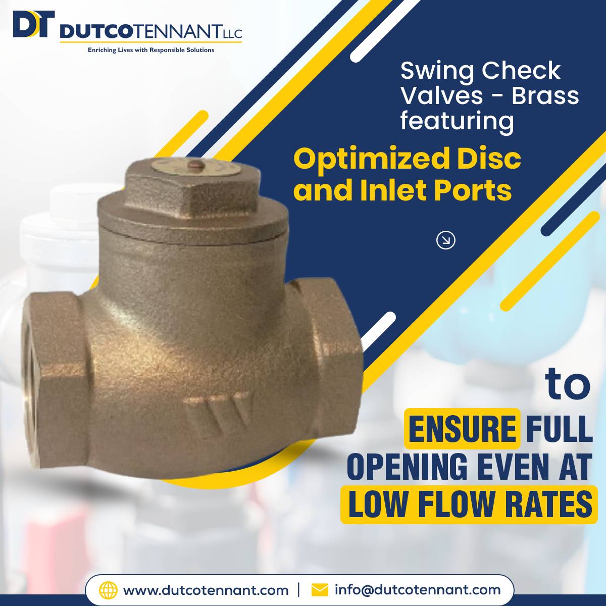 Dutcotennant's tweet image. Get your hands on top quality 𝐒𝐰𝐢𝐧𝐠 𝐂𝐡𝐞𝐜𝐤 𝐕𝐚𝐥𝐯𝐞𝐬 - 𝐁𝐫𝐚𝐬𝐬. This high-quality valve is the perfect solution for preventing #reverseflow of fluid.

For more info, visit: dutcotennant.com/plumbing-swing…

#swingcheckvalves #checkvalves #flowcontrol #DutcoTennantLLC