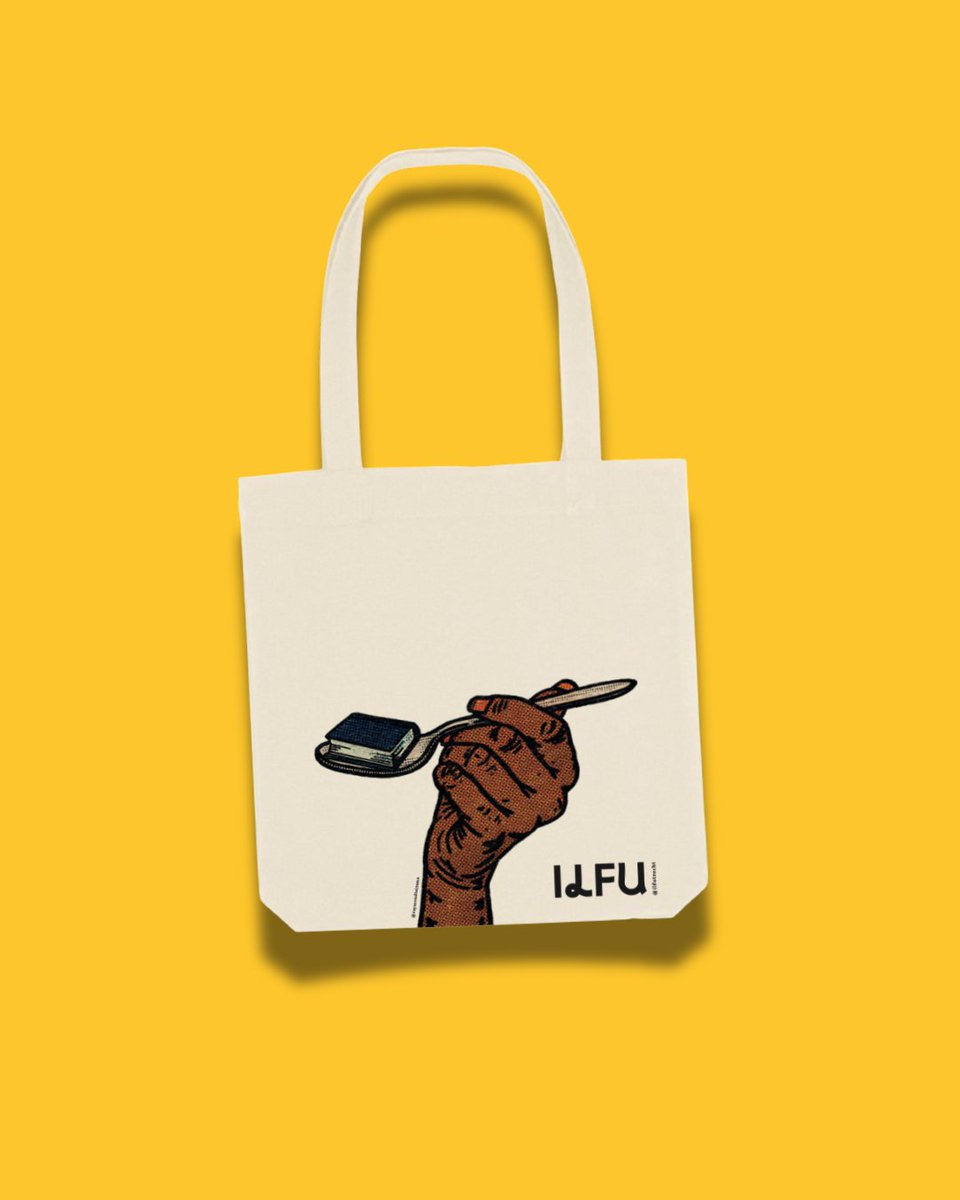 Mogen we je even voorstellen aan: de ILFU-tas 🔥 Ontworpen door de onvolprezen Raymond Teitsma, duurzaam gedrukt door de @katoenfabriek, en stevig genoeg om een flinke stapel boeken in te stoppen. Uiteraard verkrijgbaar tijdens ILFU 2024!