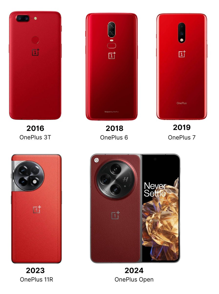 Pkhubhai's tweet photo. All red OnePlus phones launched till date! ♥️
Which one is your favorite?
If u have not use any OnePlus Phone phir bhi jo accha lag rha hai woh batado
#Oneplus3T
@Oneplus6
#Oneplus7 #Oneplus11R
#OneplusOpen https://t.co/7j99PviySr