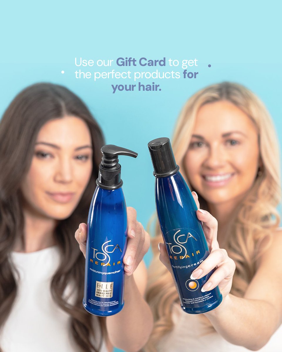 ToscaStyle's tweet photo. We have a lot of ways for you to get the perfect products. 

One of them is our Gift Card; you can use it on our website to get the products for yourself or give it to someone as a gift so they can take care of their hair.

🌐 https://t.co/gHrelNUyJk

#toscastyle #hairquiz https://t.co/duaKpz5n4Z
