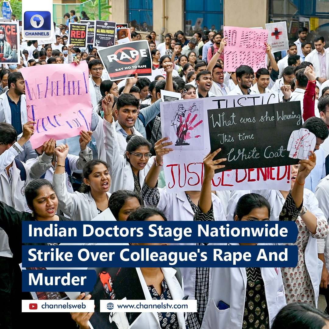 Indian doctors held a nationwide strike on Saturday, escalating protests after the "barbaric" rape and murder of their colleague that has channelled outrage at the chronic issue of violence against women.

The discovery of the 31-year-old doctor's bloodied body at a state-run