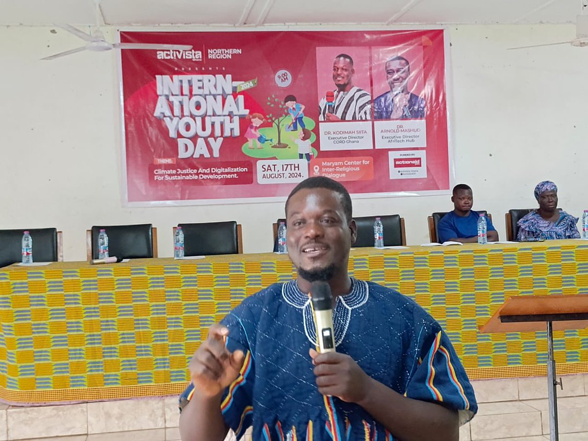 MohaShamsudeen's tweet photo. Climate Change is 90% caused by man as a result of the green house gases emitted by our activities. ~ Dr Kodimah Siita
@ActionAidGhana 
@ActivistaGhana 
@globalplatformghana 
#IYD2024 
#COP29 https://t.co/XDNHlyI6H6