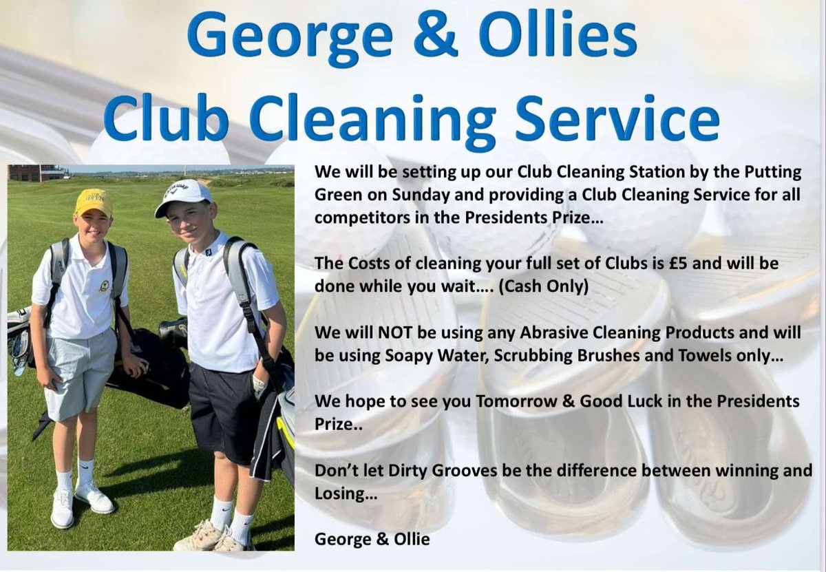 benno_gp2's tweet photo. Get your Golf Clubs cleaned tomorrow @dartfordgolf @Dasnav #major #presidentsprize https://t.co/wqfbuC7n9N