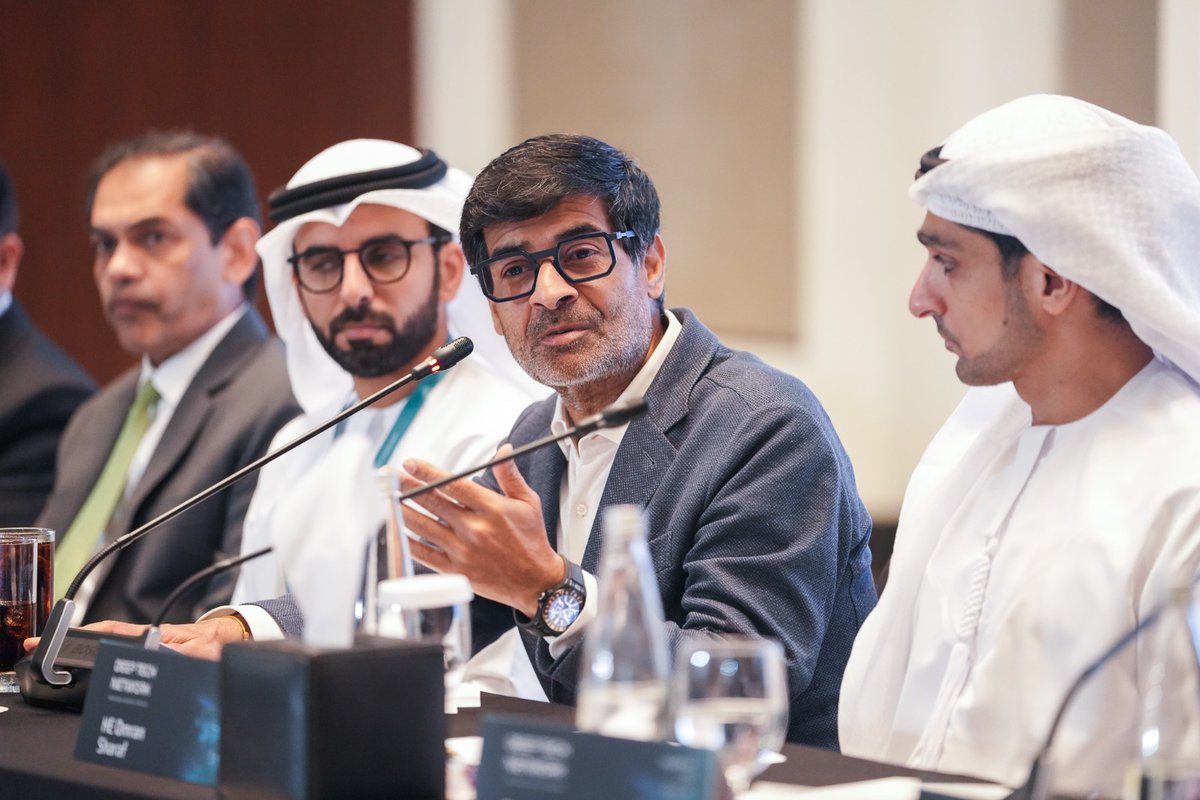 orfonline's tweet image. We are off to a strong start to the first convening of the #DeepTechNetwork!
The inaugural session saw the attendance of H.E. Omran Sharaf, Assistant Minister of Foreign Affairs and International Cooperation for Advanced Science and Technology, United Arab Emirates; Pradeep…