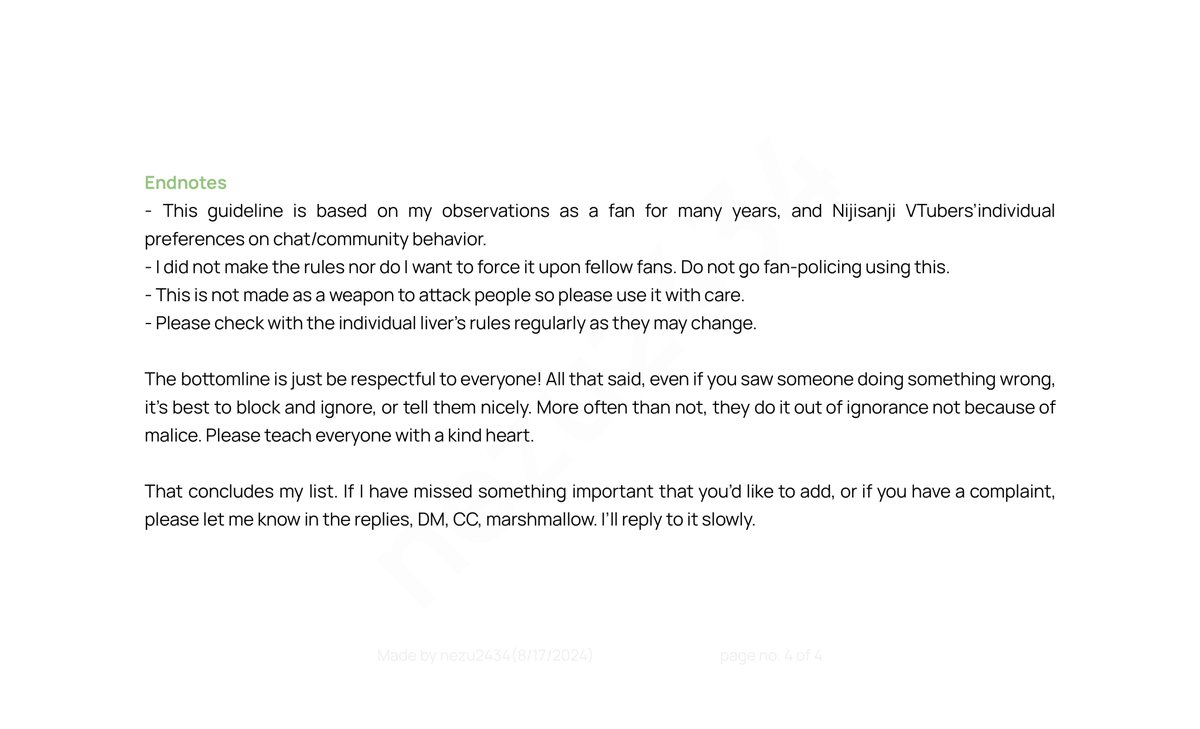 nezu2434's tweet image. Excuse me for reuploading, the original post was deleted. Please read if you have time🙇‍♀️

JP VTuber Fan Etiquette Guidelines for Overseas Fans