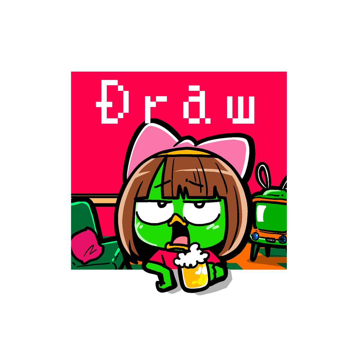 「またも決着つかず 」|千田純生のイラスト
