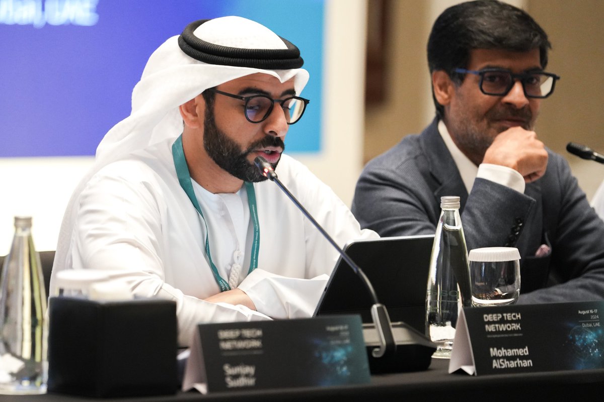 orfonline's tweet photo. Mohamed AlSharhan, Managing Director of @WorldGovSummit, United Arab Emirates; and @samirsaran, President, @orfonline, India addressed the convening as representatives of the host institutions

#DeepTech #DeepTechNetwork 

@orfmiddleeast https://t.co/hpWduz0lXb