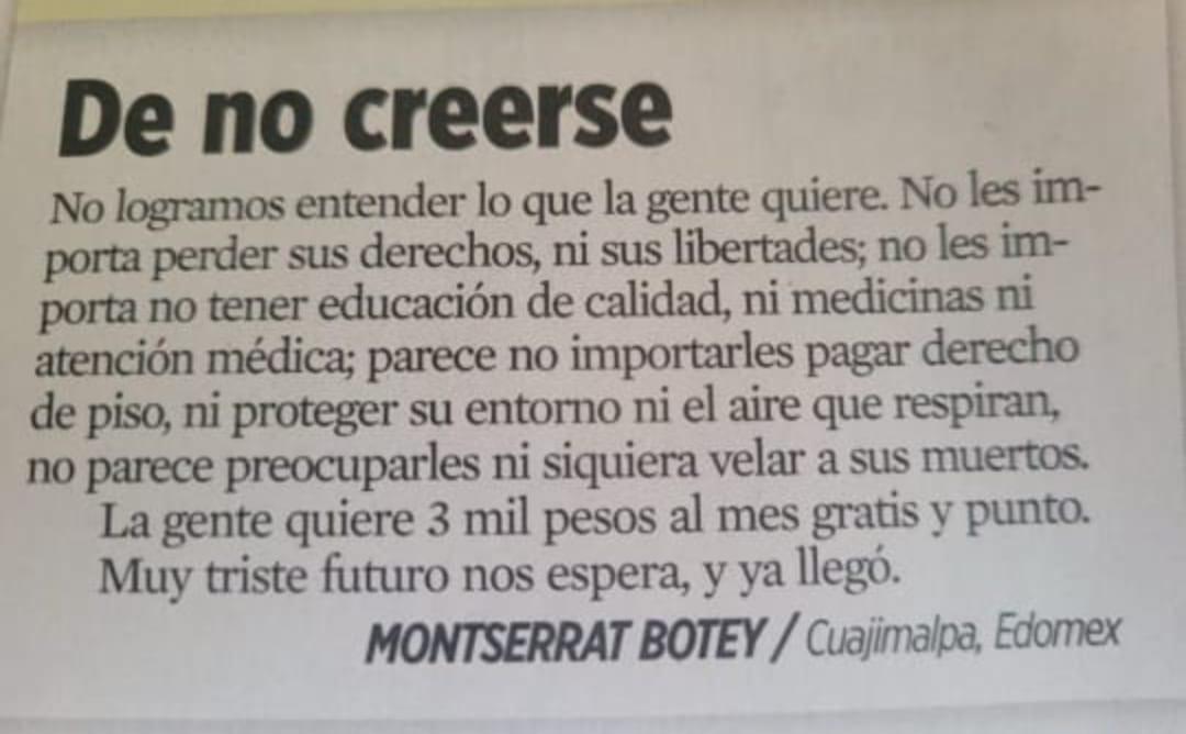 Esta es la deplorable realidad de México, hoy