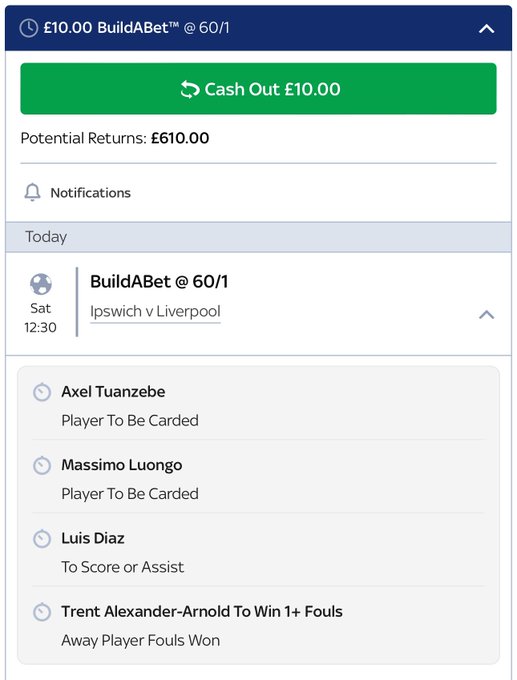 First bet of the new season 😮&zwj;💨 https://t.co/255j7BaLUS