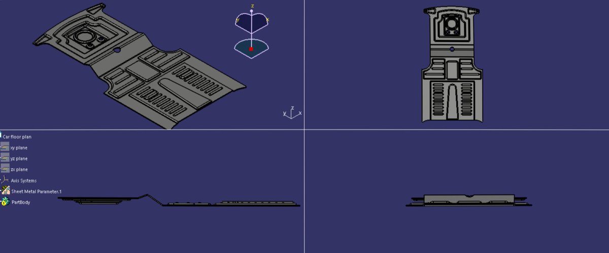 VPA_Group's tweet photo. Project: Car Floor Plan Sharing

Objective: To share a 3D car floor plan, currently in CATIA format, and make it accessible to others.

 #mechanicalengineeringworld
#mechdesign https://t.co/OJTG9EZFDR