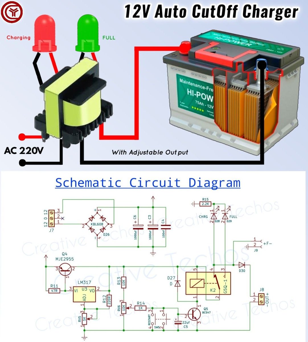 12v Battery Charger Circuit Diagram