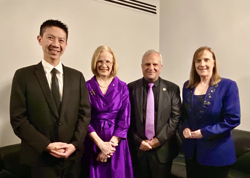 QldGovernor's tweet photo. The Governor has attended the Australian Medical Association Queensland Foundation Charity Gala this evening, which raises funds for organisations providing family violence support services. Her Excellency commended the @ama_qld foundation on its work improving medical conditions in areas of need.