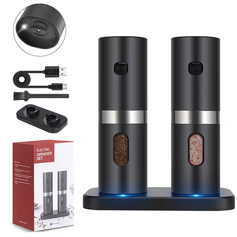BudgetVault's tweet photo. Electric Automatic Salt and Pepper #Grinder Set Spice Mill Adjustable Coarseness Spices Grinder Rechargeable Base Kitchen Tools
🏓Original price: GBP 14.55
🏓Now Price: GBP 8.73
Click&amp;Buy: https://t.co/5Ik3hvPEjm https://t.co/RU8VFGJ18w