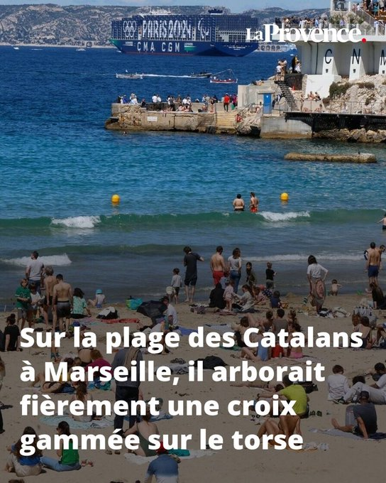 ParreirRicardo's tweet photo. #NAZISME - Non, ce n'est pas un film : le 15 août, un homme a été interpellé sur la plage des Catalans à #Marseille parce qu'il arborait une croix gammée sur le torse.

Il a été placé en garde à vue pour apologie de crimes contre l’humanité. https://t.co/KdXpYmW6RH