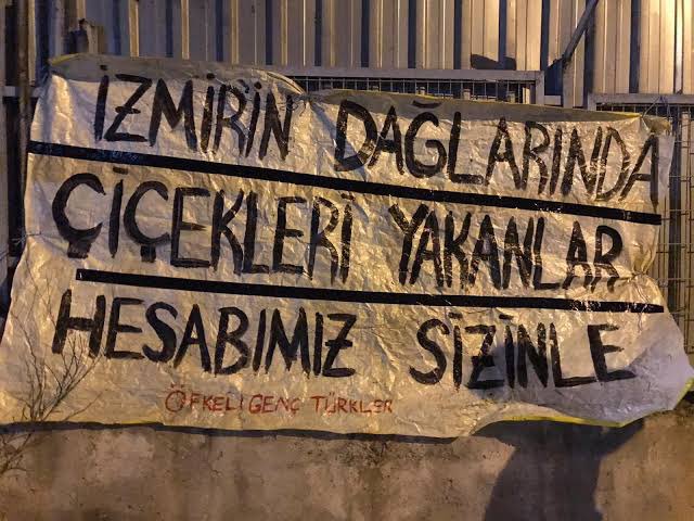 Terör örgütü ve onun siyasi uzantıları maalesef ormanlarımızı yaktılar. Bizim vatanımızda ormanlarımız yeniden yeşerir ama sizin üzerinde dikili ağacı bulunan bir vatanınız asla olmayacak.