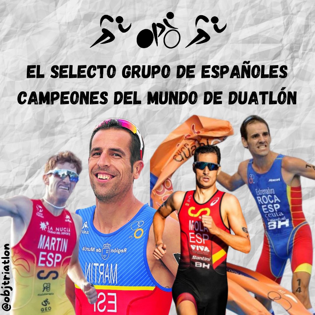 🇪🇸 España y su historia de amor con el Duatlón

🥇 Sumamos cinco oros en Mundiales de Duatlón. Descubre en nuestra cuenta de Instagram los nombres españoles que han escrito a fuego los renglones en la historia

👉 instagram.com/p/C-xPAGvshHF 👈