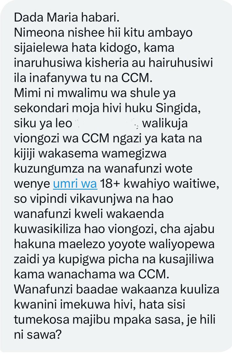 Maria Sarungi Tsehai tweet media