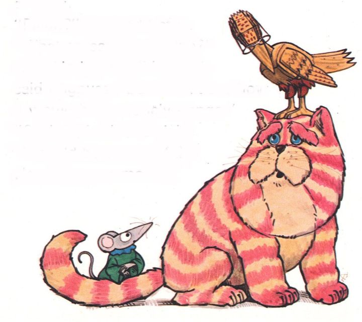 Careful, Bagpuss. We're not sure it's advisable to have a woodpecker on your head!💫