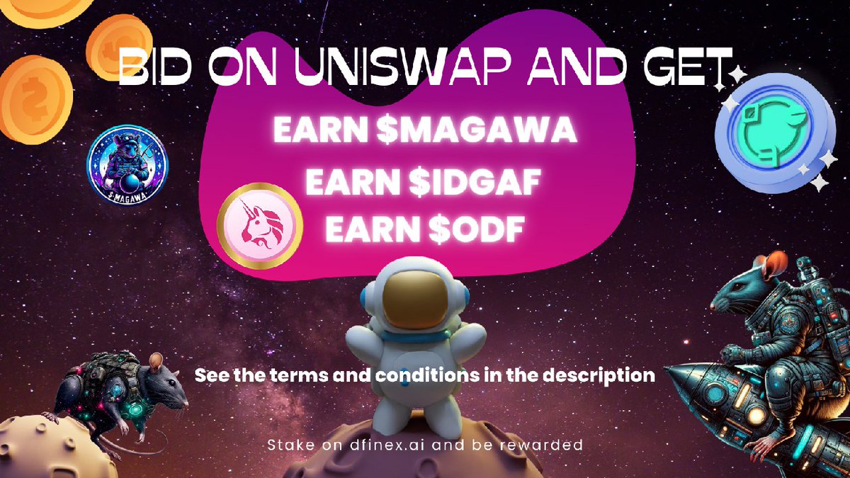Good Afternoon Community

 #SEA trading competition: 

Trade to share up to 10 000 000 $MAGAWA $ODF and $IDGAF prize pool and win 1000 #USDT! 💎 
 
📆 Campaign period: Aug 17, 10:00 PM - Sep 17 10:00 PM  ( Bangkok +7 )
 
📒How to participate: 
1️⃣ NO KYC verification, just #DeFi