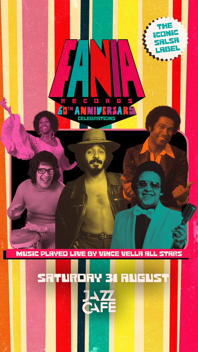 vincevella's tweet photo. Can’t wait for this one!
Vamonos, we keep celebrating the legendary @Faniamusic 60th anniversary ✨ 
at the iconic @TheJazzCafe https://t.co/Y33k512sd3