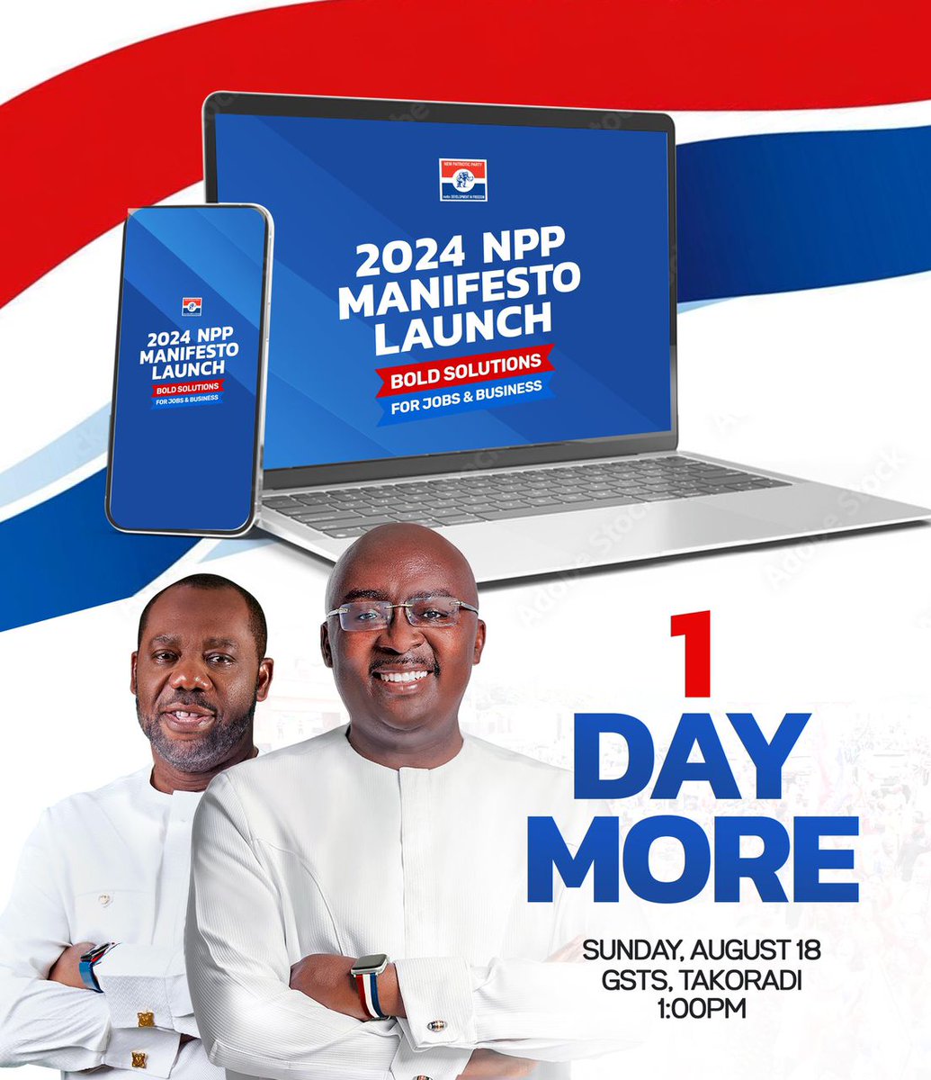 #NPP2024ManifestoLaunch
#BoldSolutionsForJobs
#BoldSolutionsForBusiness
#Bawumia2024
#ItIsPossible
👌👌
