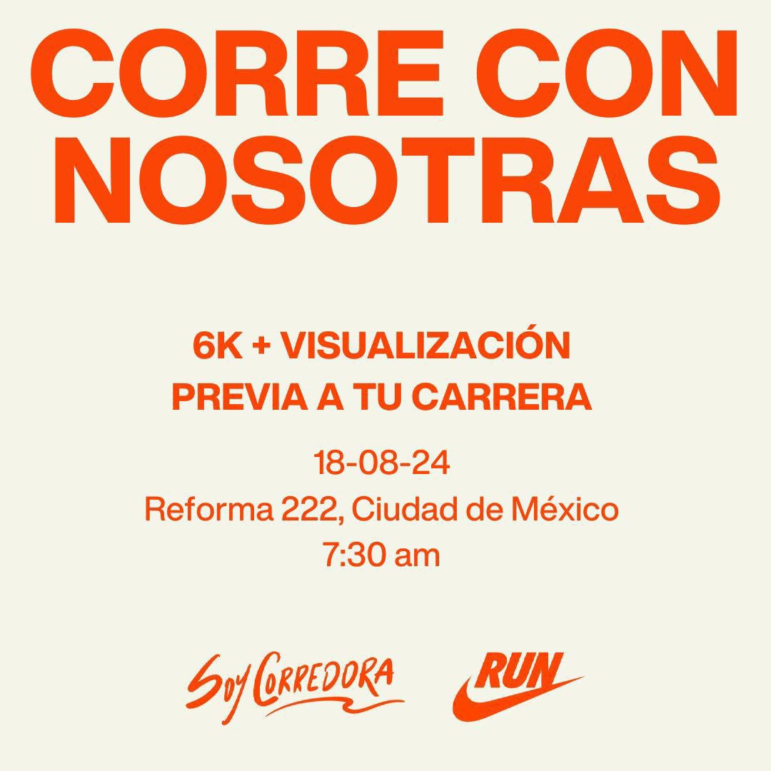 Mañana es nuestro trote mensual en <a href="/SoyCorredora/">Soy Corredora</a> Ya saben que es gratis, sin registro, puede venir quien quiera y hay sorpresas y regalos #soycorredora