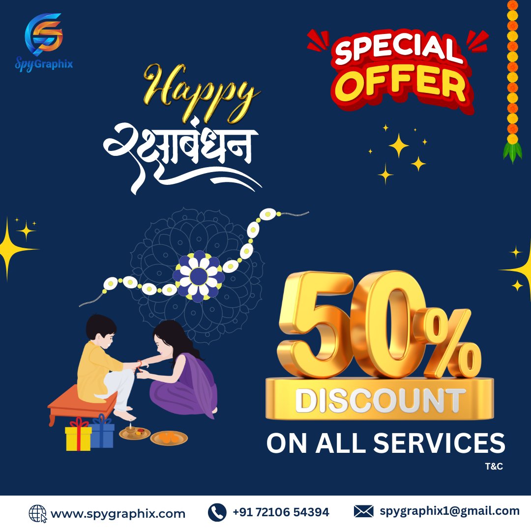 GraphixSpy34757's tweet image. Celebrate the Bond of Love – Happy Raksha Bandhan from Spygraphix

#branding #DigitalMarketing #brandingagencyexpert #spygraphix #seo #branding #brandingagency #brandingagencyindia #brandingagencyexpert #digitalmarketing #digitalmarketingtips  #HappyRakshaBandhan