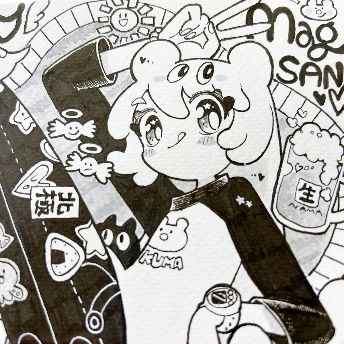 全宇宙見て!!かねこさんが誕生日プレゼントにくまあたまちゃん描いてくれたよ〜😭
もうはじからはじまで可愛くて、好きが詰まってて、アーッッ!って喜びの雄叫びをあげてしまうー!! 