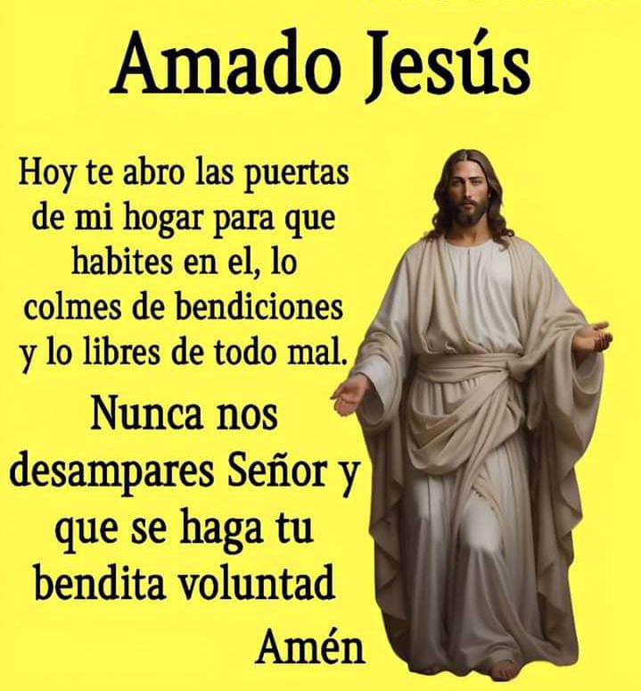 jalisco52's tweet photo. Señor llena de bendiciones nuestros hogares y líbranos de todo mal, no nos desampares y que se haga siempre tu voluntad https://t.co/1hW60M44yb