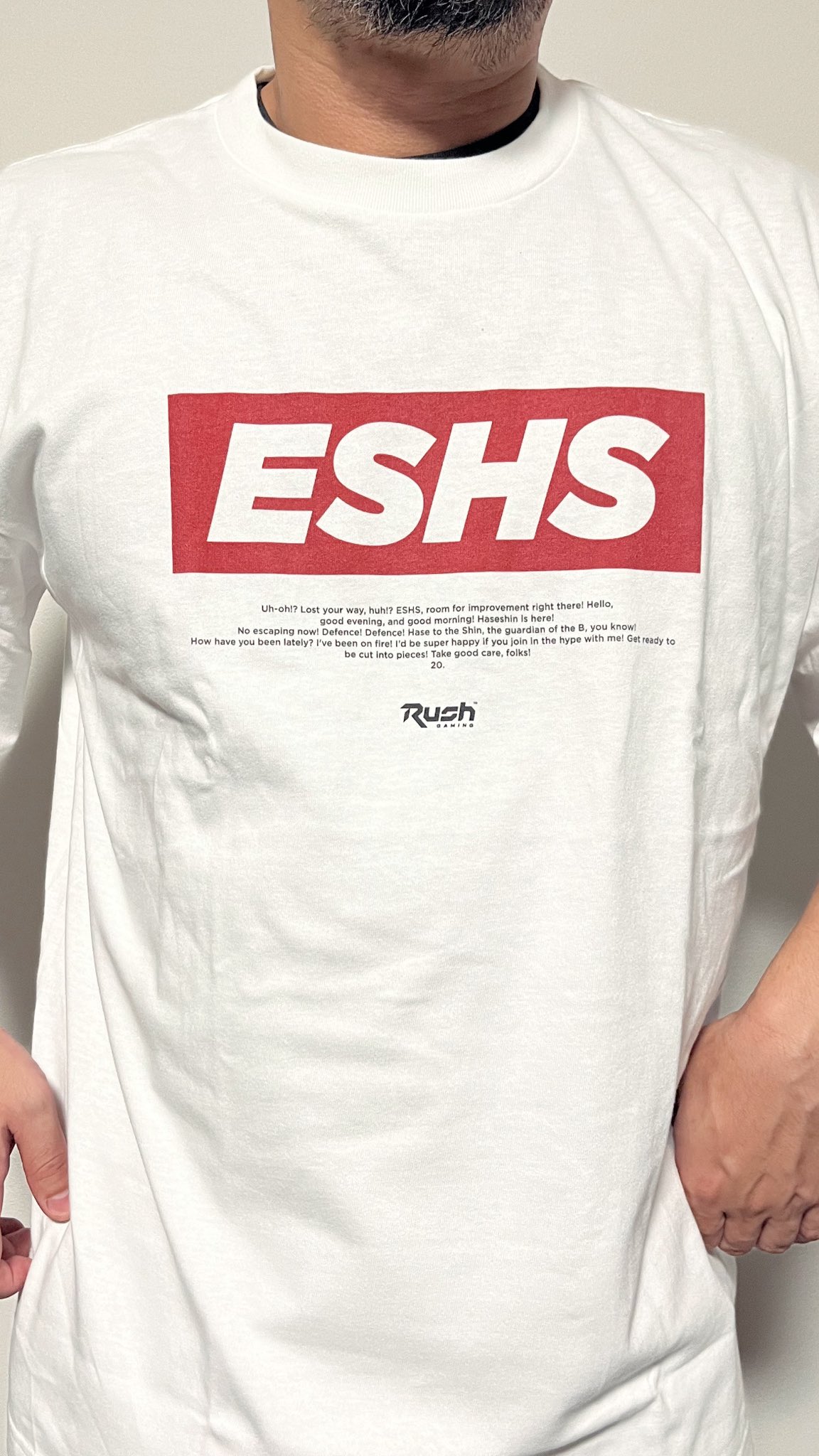 ハセシンさん ESHS 記念Ｔシャツ 受注生産】ハセシン ESHS Tシャツ（Bバージョン）（予約品