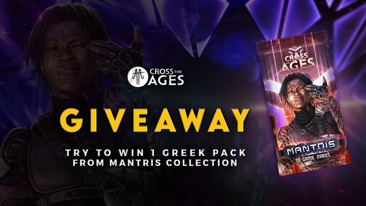 Cross The Ages (@crosstheages) on Twitter photo ๐จ GIVEAWAY ALERT! ๐จ
3 persons will have a chance to win a Greek Pack of 20 standard cards! ! ๐ฎโจ
To enter:
1๏ธโฃ Like & Share this post.
2๏ธโฃ Follow <a href="/CrossTheAges/">Cross The Ages</a>
3๏ธโฃ Bonus: Mention one friend for an extra entry!
Good luck, everyone! ๐ $CTA ๐จ GIVEAWAY ALERT! ๐จ
3 persons will have a chance to win a Greek Pack of 20 standard cards! ! ๐ฎโจ
To enter:
1๏ธโฃ Like & Share this post.
2๏ธโฃ Follow <a href="/CrossTheAges/">Cross The Ages</a>
3๏ธโฃ Bonus: Mention one friend for an extra entry!
Good luck, everyone! ๐ $CTA