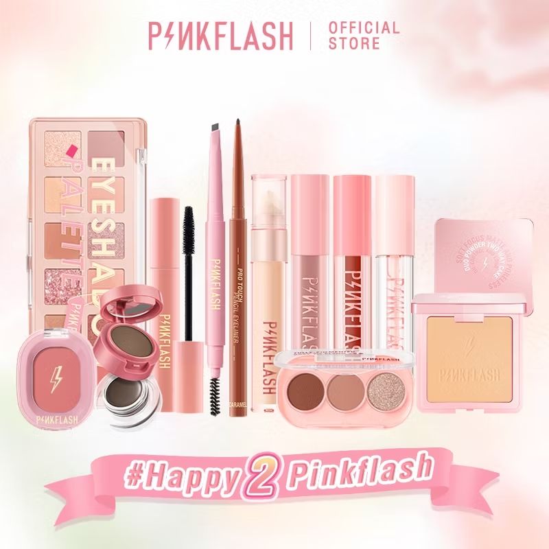 anjanitd's tweet photo. Cek PINKFLASH Happy2Pinkflash 2 Anniversary Full Makeup Set Face Eyes Lips  Beauty Set Eyeshadow Eyeliner Lipstick dengan harga Rp95.000. Dapatkan di Shopee sekarang! https://t.co/9DsHczMdvX https://t.co/8H9qy02aLc