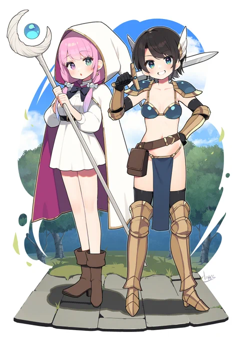 白魔導士んなたんと女戦士しゅばぅ#ルーナート #プロテインザスバル 