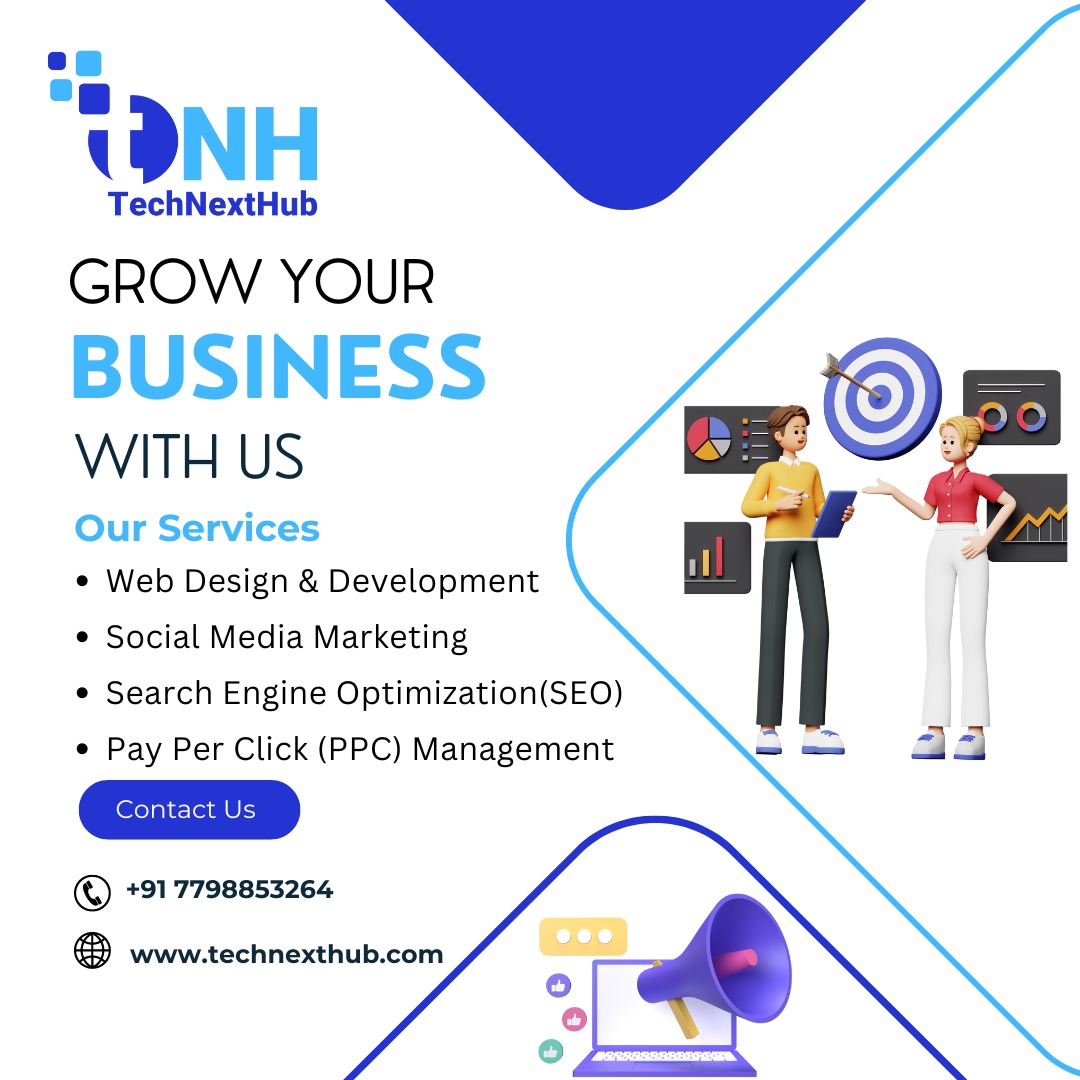 TechNextHub's tweet photo. Transform your online presence with our expert services: SMM, PPC, SEO, and Web Design. Let's build your brand together! 💻🚀 

#DigitalMarketing #WebDesign #SEO #PPC #SMM https://t.co/H5NTDRu1wn