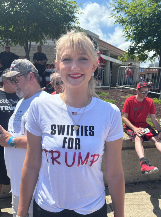 ConservBrief's tweet photo. Swifties For Trump!

A new movement has begun to gain momentum - Taylor Swift fans are flocking to support Donald Trump for President after several of Swift's shows were cancelled due to terrorist threats - they say this wouldn't have happened if Trump was still in The White House.

Do you agree with the 'Swifties' who support Trump?

#DonaldTrump2024 #SwiftiesForTrump #Swifties