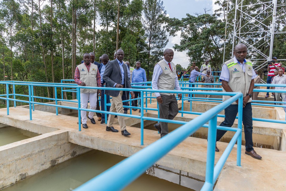WilliamsRuto's tweet image. The Nandi Hills Water Project, currently supplying 250,000 litres of water a day to 1,000 households, will be expanded so as to benefit at least 10,000 in three years’. 

In Kipsebwa, Nandi Hills Constituency, commissioned the Nandi Hills Water Project.