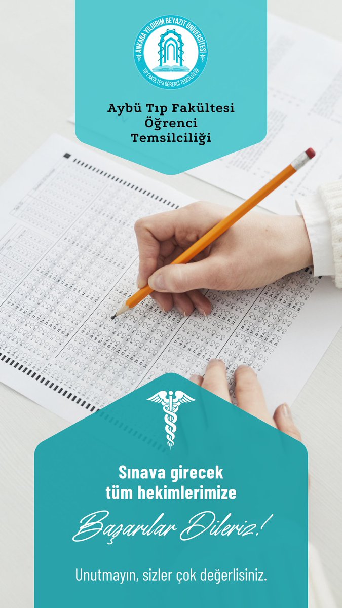 AybuTFT's tweet image. Yarın sınava girecek tüm hekimlerimize başarılar dileriz ! @aybutip 
#tus
