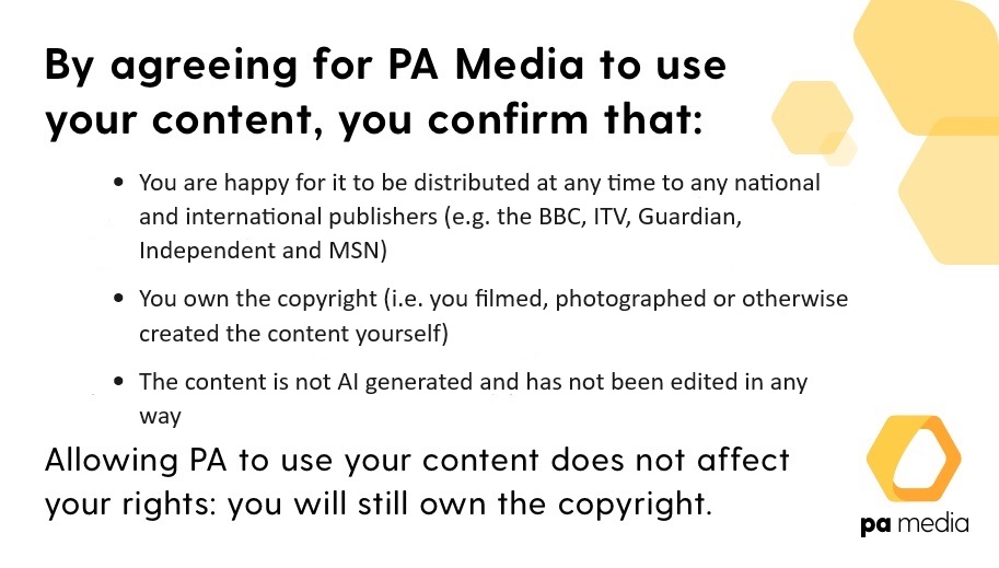 PA Newsgathering tweet media