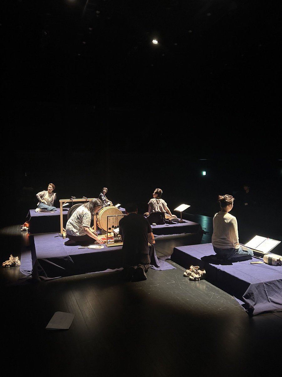TD_hgk's tweet photo. 先ほど仕込み場当たり終了。
いよいよ明日本番です。当日券若干あるそうです。高崎芸術劇場スタジオシアター14:00開演。邦楽・夢コンサートお楽しみに！ https://t.co/mGo4n1sSZz
