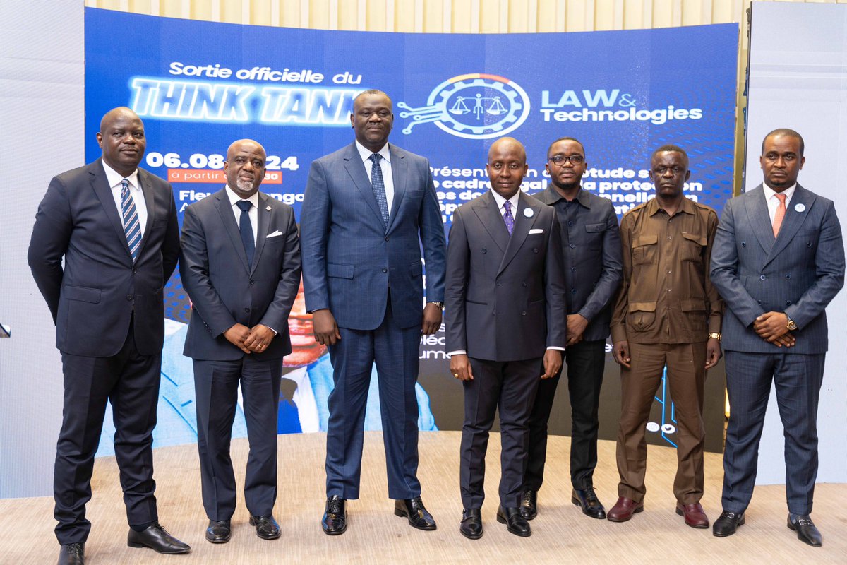 ntetika's tweet photo. 🚀⚖️Le 06 août 2024 a été officiellement lancé le Think Tank Law and Technologies - @Law_and_Tech_TT, Cabinet d’études spécialisé en droit du numérique en #RDC. 

Nous avons également présenté la première étude de notre Think Tank sur le cadre légal de la protection des données personnelles en RDC.📑📈

Je remercie SEM. @Kibassa_Maliba, Ministre des @pt_numerique pour l’honneur qu’il nous a fait de présider cette cérémonie de lancement. 

Mes remerciements vont également à M. @lucMissidimbazi, Président d’@OsianeCg 🇨🇬 ainsi qu’à M. @FelySamuna, President de la Commission PME de la @FECRDC de nous avoir honorés, sans oublier les Membres de notre Think Tank pour leur engagement et dévouement. 

⚖️Law and Technologies s’engage à contribuer à la construction du droit du numérique congolais à travers une expertise pluridisciplinaire.📲🪐

Ensemble, pensons dès aujourd’hui, le numérique d’aujourd’hui et de demain. 

- @ntetika. 

#Droitdunumerique #LawandTechnologies #RDC #Reglementation #Donnee #DataPrivacy