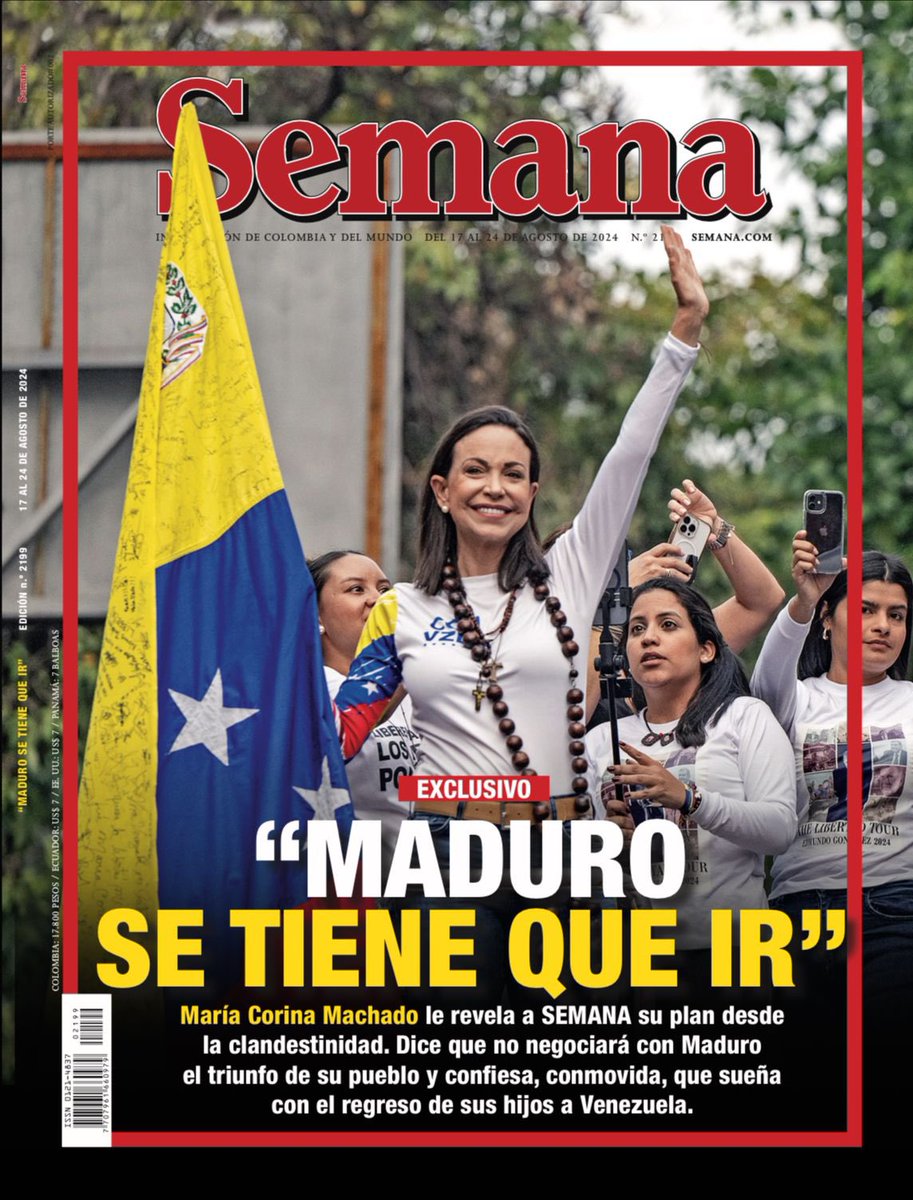Leonardo_Padron's tweet photo. Portada de la revista “Semana” en Colombia. https://t.co/GCaOuenFEw