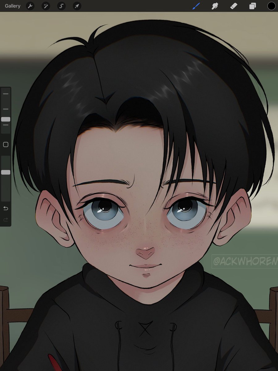 Ackwhoreman's tweet photo. I absolutely love drawing Little Levi! 🥺
He’s so precious and deserves the world 🫶🏼
#leviackerman #aot #AttachOnTitan https://t.co/oWXvqWl6Cd