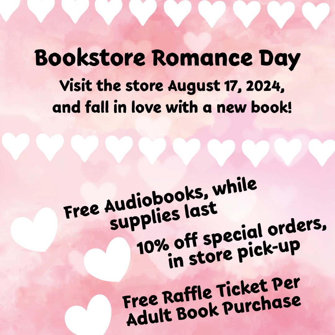 Saturdays are for 📖📖!

Thurs 11-6
Friday/ Saturday 10-5
Sunday 10-4