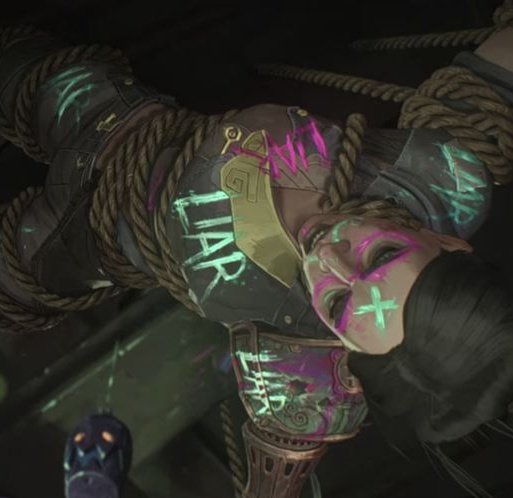 I'd pay to know if Jinx has ever been caught doing her drawings because if my baby blue hasn't been captured that means she's literally lightning macqueen in a parallel universe dude