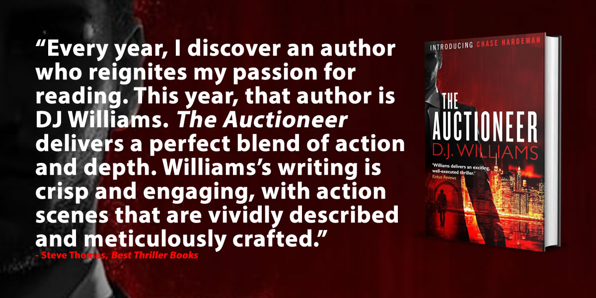 Best Thriller Books (@bestthrillbooks) on Twitter photo THE AUCTIONEER by <a href="/djwilliamsbooks/">D.J. WILLIAMS</a> (2/25/19)
Read a review by <a href="/Orlando_AUTiger/">Colonel Steve 🇺🇸</a>: bestthrillerbooks.com/steve-thomas/t… THE AUCTIONEER by <a href="/djwilliamsbooks/">D.J. WILLIAMS</a> (2/25/19)
Read a review by <a href="/Orlando_AUTiger/">Colonel Steve 🇺🇸</a>: bestthrillerbooks.com/steve-thomas/t…