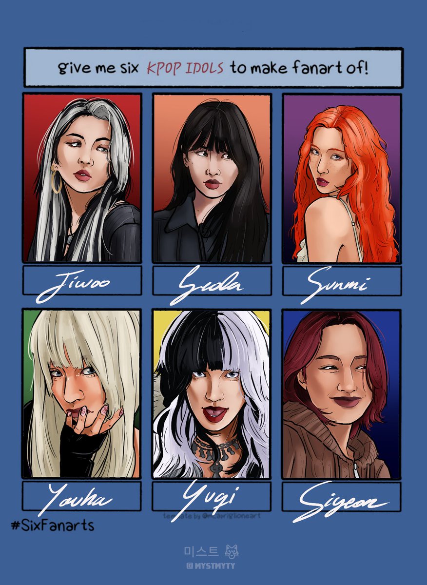 MystMyty's tweet image. So... I finally did the thing
#JIWOO #지우 #Seola #설아 #Sunmi #선미 #Youha #유하 #YUQI #우기 #SIYEON #시연