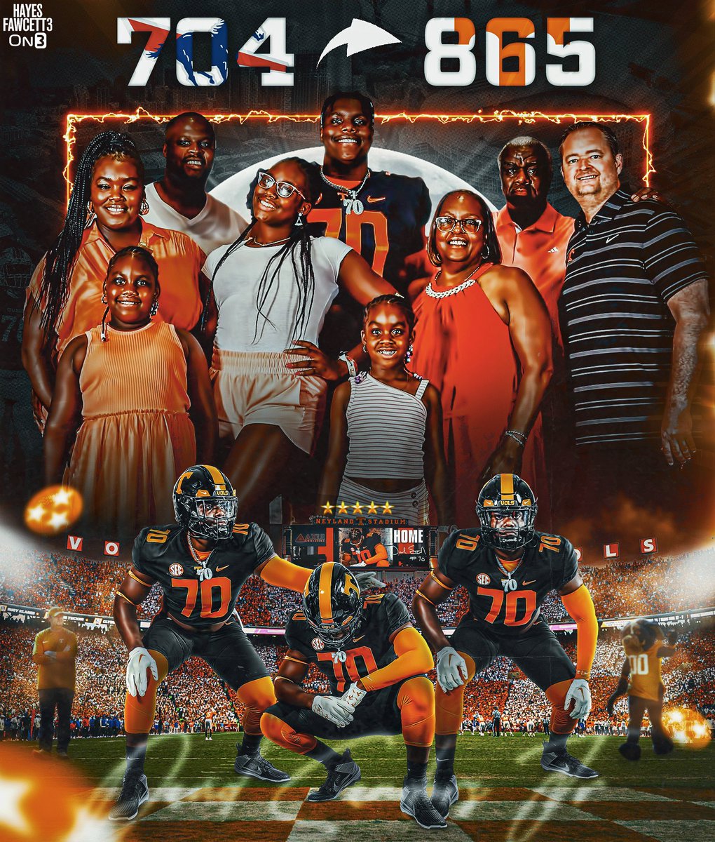 BREAKING: Five-Star Plus+ OT David Sanders Jr. has Committed to Tennessee, he tells me for <a href="/on3recruits/">Follow @Rivals</a>

The 6’6 290 OT from Charlotte, NC chose the Vols over Ohio State, Nebraska, &amp; Georgia

Ranked as the No. 1 OT in the ‘25 Class 🍊

on3.com/db/david-sande…